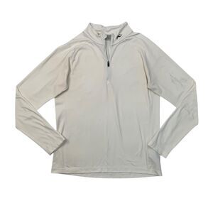 KJUS Shirt Mens L Large White Second Skin Half Zip Stretch Active Outdoor Base